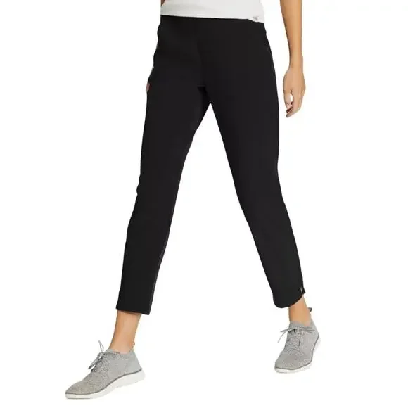 Eddie Baur Womens Black Traveler Ankle Pants UPF 50+ XXL - Picture 1 of 6
